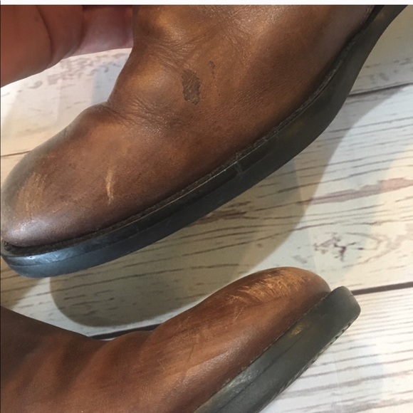 Ecco Buckle Wrap Chestnut Leather Boots - Picture 3 of 7